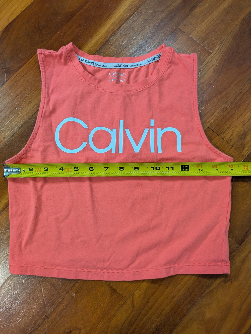 Calvin Klein Coral Crop Tank Top for Women